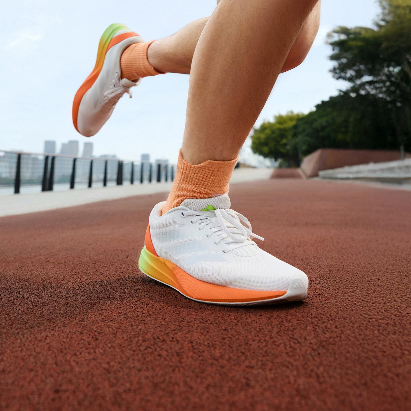 Adidas Duramo RC Cushioning Low top Running Shoes Unisex White Orange 36