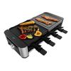 Raclette - CECOTEC - Cheese&Grill 16000 Inox - 8 Personnes - 1400 W - Thermostat Réglable