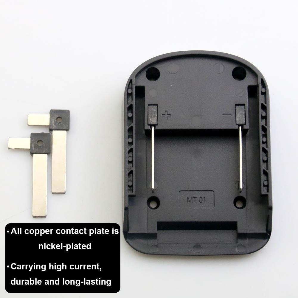 1PC DIY Battery Adapter Converter Base Charging Head Shell for Makita for DeWalt for Milwaukee 18V Lithium Battery Connector
