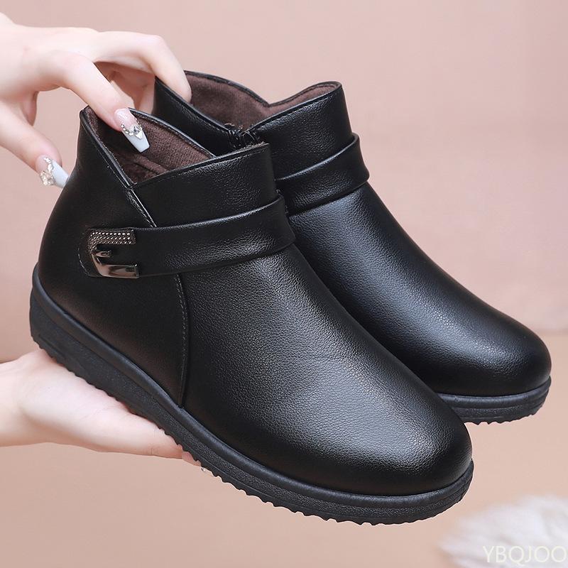 Fashionable Versatile New Winter Cotton Shoes Casual Comfortable Warm Snow Boots Anti Slip Short Boots Soft Soled Women'S Shoes