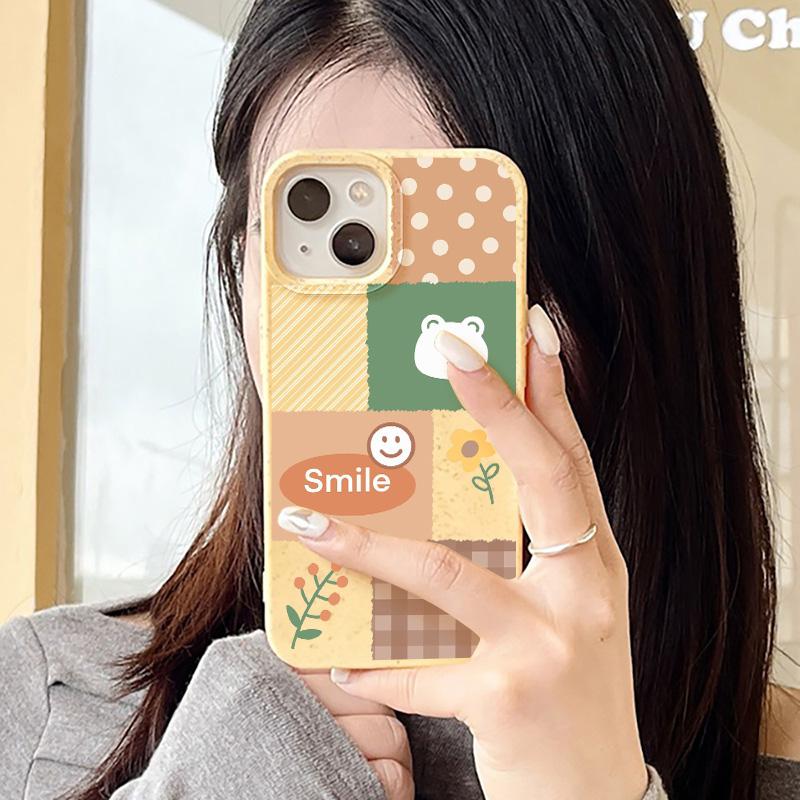 Mobile Phone Cases for iPhone 11 13 XR 15 Pro Max 12 14 Pro Max Case iPhone 16 7 Plus 8 Plus XS Max Degradable and Environmentally Friendly Anti-fall