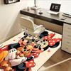 1pc Office Carpet, Under Chair Rug, Mickey Mouse and Minnie Mouse with Puppy Design, Soft and Warm Floor Mat for Room