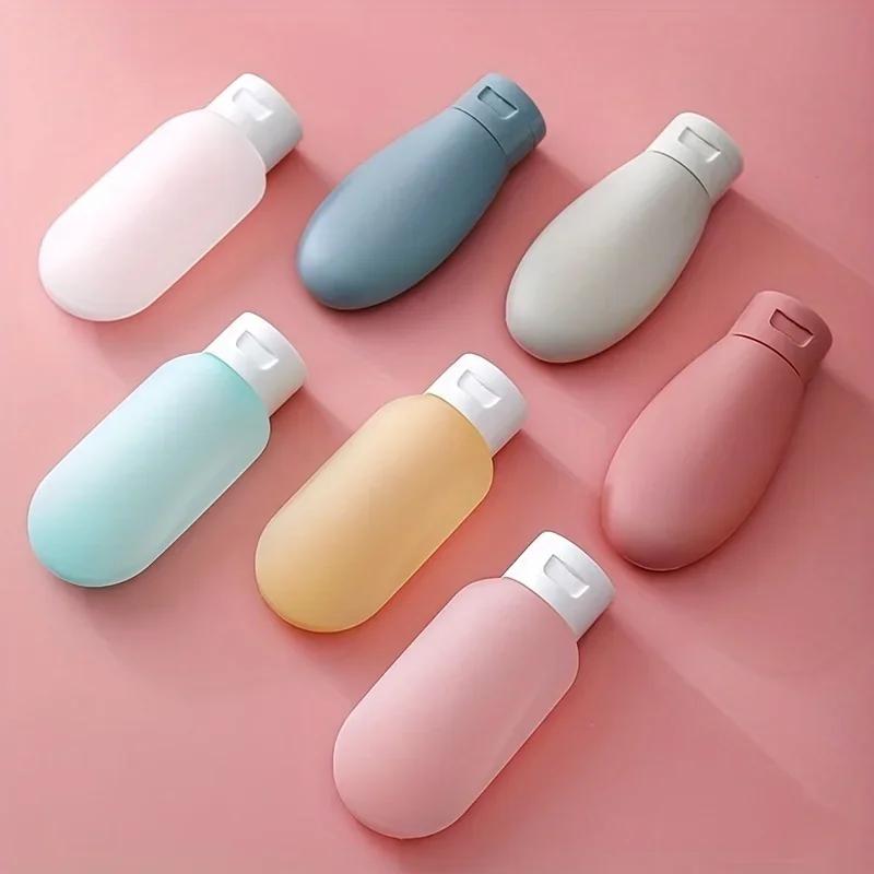 3pcs/set Travel Refillable Cosmetic Containers 60ML Travel Bottles Set Mini Squeeze Bottles for Toiletries Shampoo Conditioner