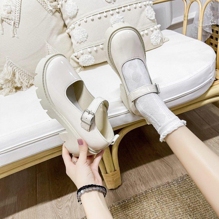 Chaussures Mary Jane en cuir fin pour les quatre saisons 35-42