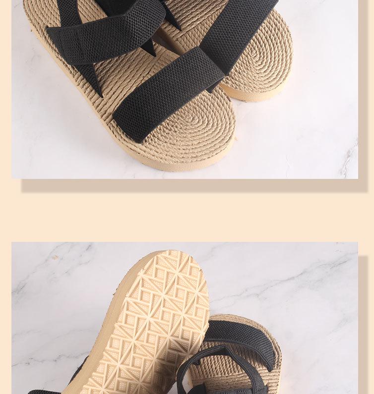 New Roman EVA Women's Mid-Heel Sandals - Round-Toe, Flat-Bottom Slippers for Outdoor, Summer 2024