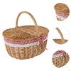 Picnic Basket with Comfortable Handle, Removable Liner And Functional Lid for Picnics, Photography,
