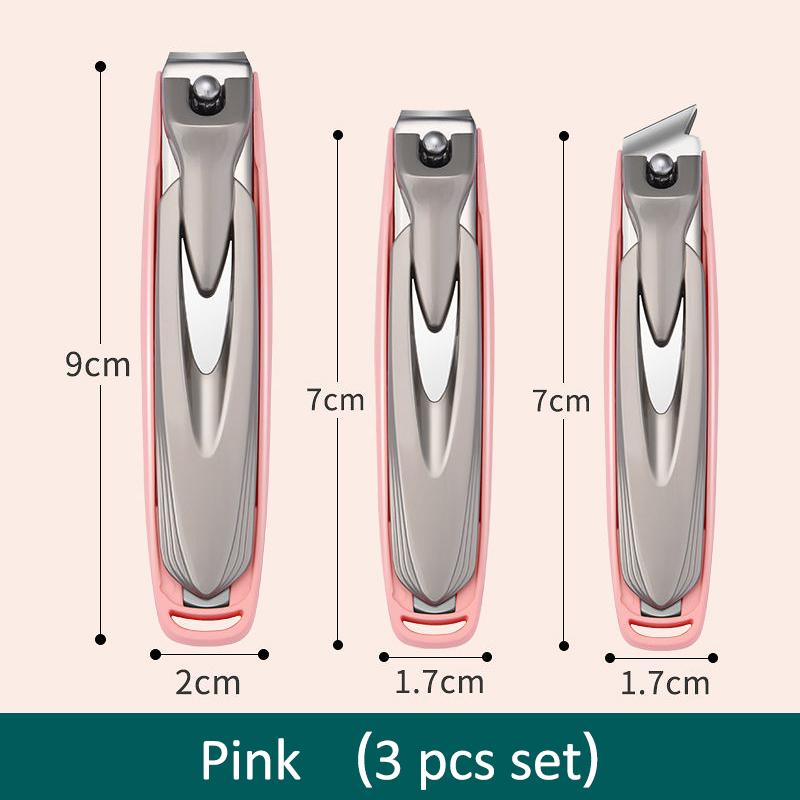 Tagliaunghie colorate Tagliaunghie antispruzzo Design staccabile Tagliaunghie Strumento per unghie manicure in acciaio inossidabile