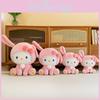 Cat Transforms Kt Into Cute Rabbit Plush Toy Kid Cloth Doll With Cotton Filling