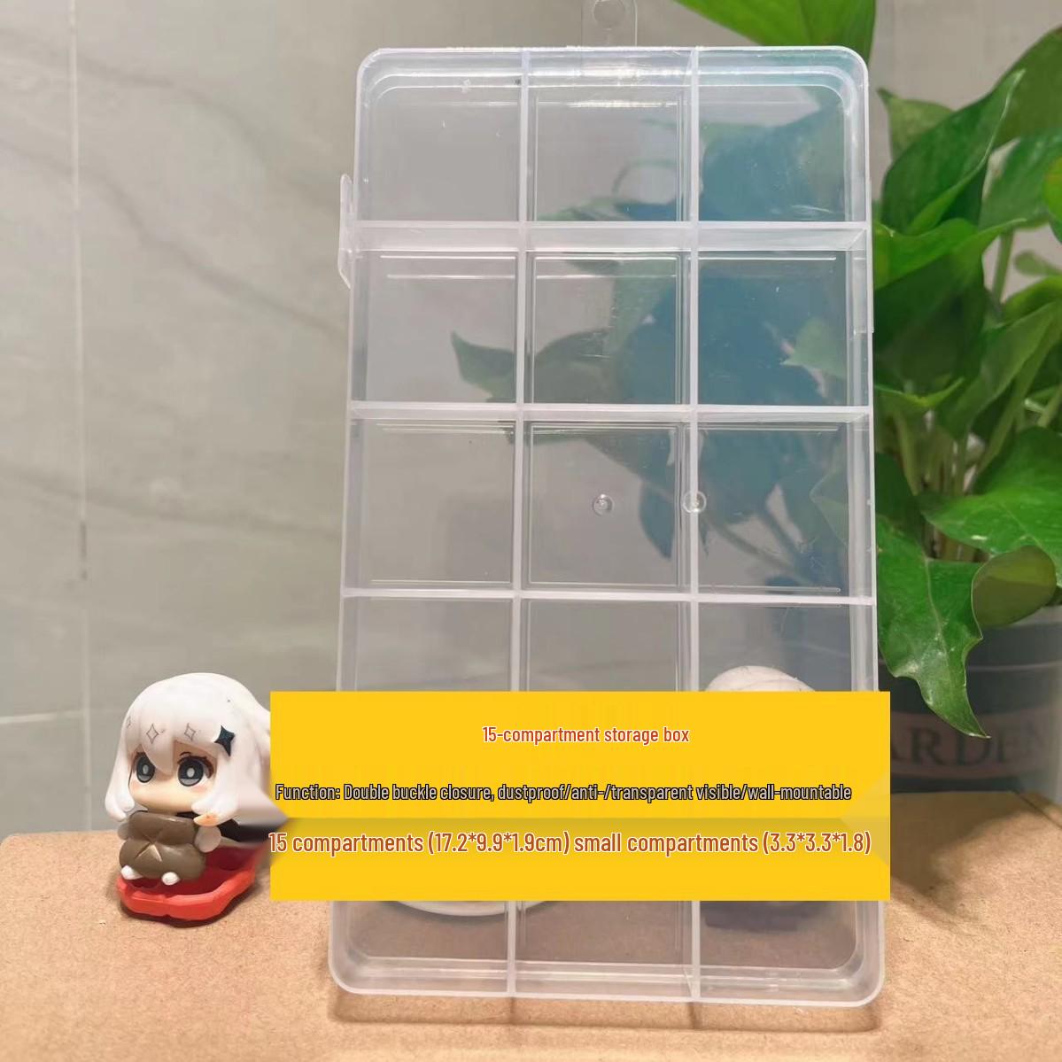 

Большой пластиковый ящик для хранения с 28 отделениями для фурнитуры и ювелирных изделий