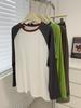 Snowflake Cotton Raglan Sleeve Sun Protection Cardigan Women's 2025 Summer Round Neck Oversized Long Sleeve T-shirt.