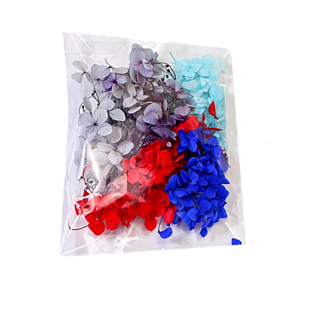 Bukiet z suszonego gipsówki i hortensji zatopionych w żywicy, wieczna dekoracja kwiatowa do domu, prezent ślubny