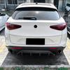 Per Alfa Romeo Stelvio 2017-24 Diffusore Posteriore Lip Look Fibra di Carbonio/Nero Lucido Spoiler Coda Bagagliaio Splitter Protezione Copertura