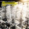 Transparent Polypropylene Small Square Bead & Office Stationery Storage Box