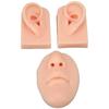 3D Nose and Mouth Model Silicone Ear Model Simulation Display Props for Piercing Suture Practice
