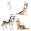 Halloween Dinosaurierskelett Kostüm für Haustiere, Skelettschädel und Rippen Design Outfit mit gepolsterter Wirbelsäule und Schwanz für Hunde und Katzen Cosplay