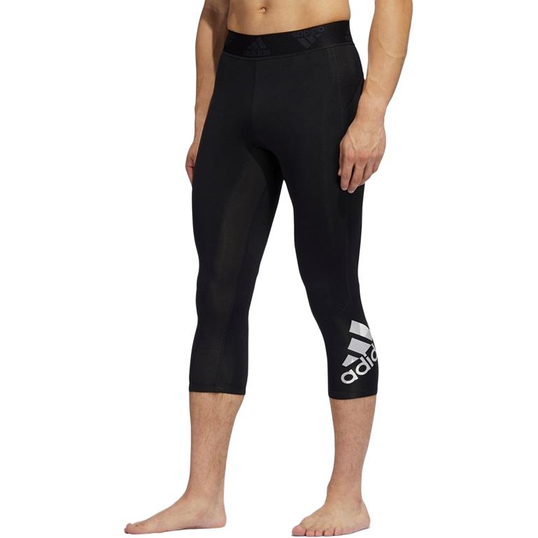 Adidas Aeroready Letter Fitness Training Tight Sweat-Wicking Seven-Quarter Pants Men Shorts Black GC8251