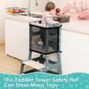 Babystoel Veiligheidsnet Kinderen Torenstoel Veiligheidsnet 4-zijdige Bescherming Stap Gereedschap Mesh Barrière Voor Spelend Kind Studerend Kind
