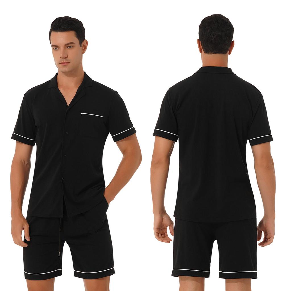 mens loungewear shorts sets