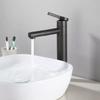 Basin Faucets Brass Bathroom Faucet Vessel Sinks Mixer Vanity Tap Swivel Spout Deck Mounted White Color Washbasin Faucet