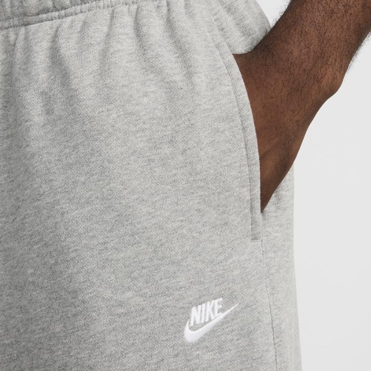 Nike Club Fleece Měkké Pohodlné Prodyšné Ležérní Kalhoty Pánské spodky Tmavě šedá HJ1822-063