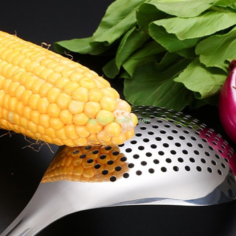 

24TE Stainless Steel Skimmer Strainer Slotted Spoon Colander Mesh Deep Fryer Oil Frying for Removing Filtering CN