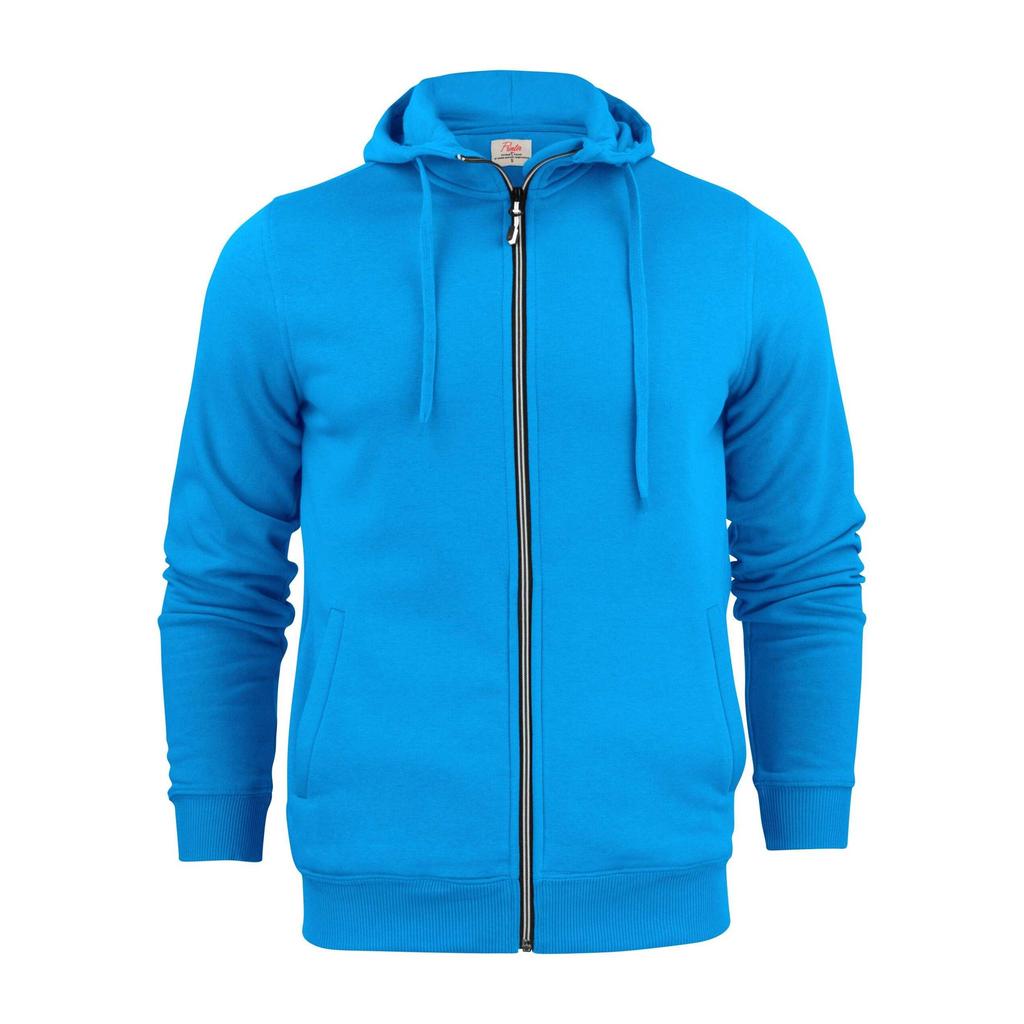 Printer Mens Plain Full Zip Hoodie