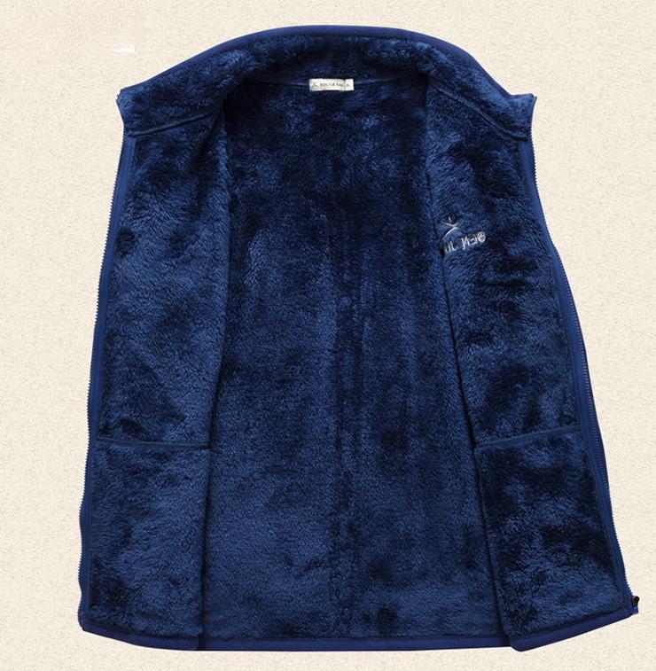 Pánská zateplená bunda z polárního fleecu Outdoorové kempování Turistika Podzim Zima Horolezectví Treking Lyžování Turistické bundy Taktický kabát