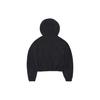 MLB New York Yankees Logo Short Hooded Jacket Women jackets Black 3FWJB0121-50BKS