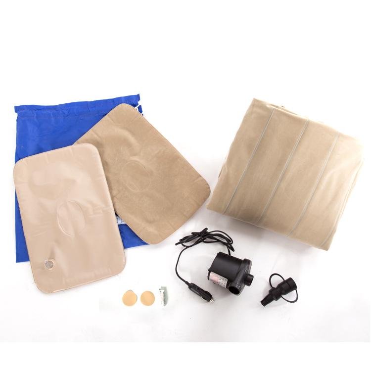 Faltbare aufblasbare Auto-Matratze mit PVC-Beflockung für SUV-Reisen