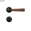Aluminum Alloy Indoor Door Lock Wood Grain Handle Bedroom Silent Lock Safety Magnetic Lock Universal Split Locks Door Hardware