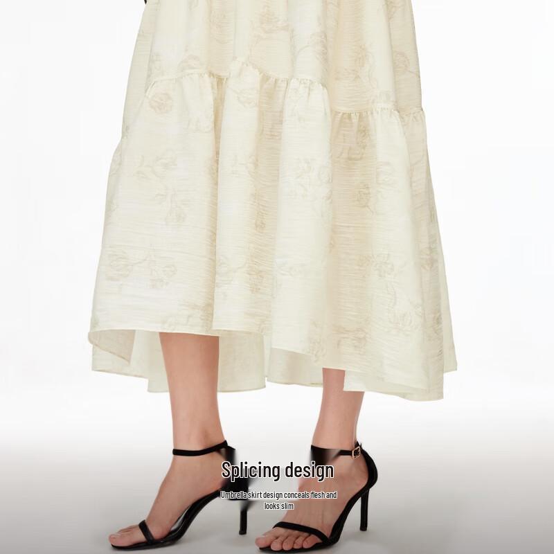 VEROMODA Printed A-line Midi Skirt