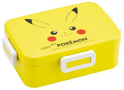 Skater Adult Lunch Single Dishwasher Microwave Made In Pokemon Pikachu Face Box, 4-Point Lock, Layer, 650ml, Safe, Safe, Japan, Design, 25cm, YZFL7-A