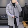 - Large Size Long Cotton-padded Clothes, Men's Loose Hooded Cotton-padded Jackets, Warm Coats, Thickened Down Cotton-padded Jackets, Cold-proof.