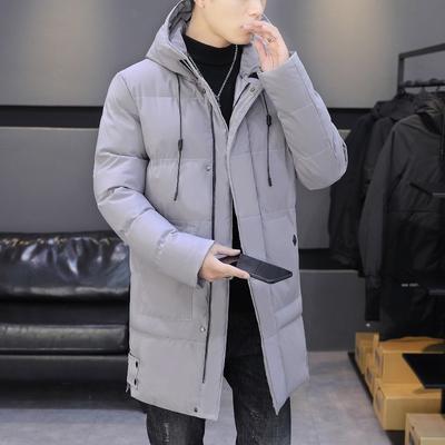 - Large Size Long Cotton-padded Clothes, Men's Loose Hooded Cotton-padded Jackets, Warm Coats, Thickened Down Cotton-padded Jackets, Cold-proof.