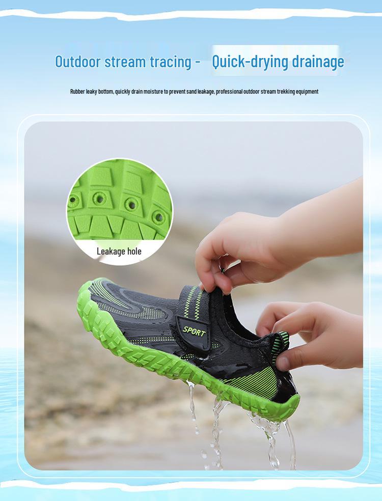 Kids' Non-Slip Soft Sole Water Shoes - Ideal for Swimming, Wading, Trekking, and Casual Indoor Wear.