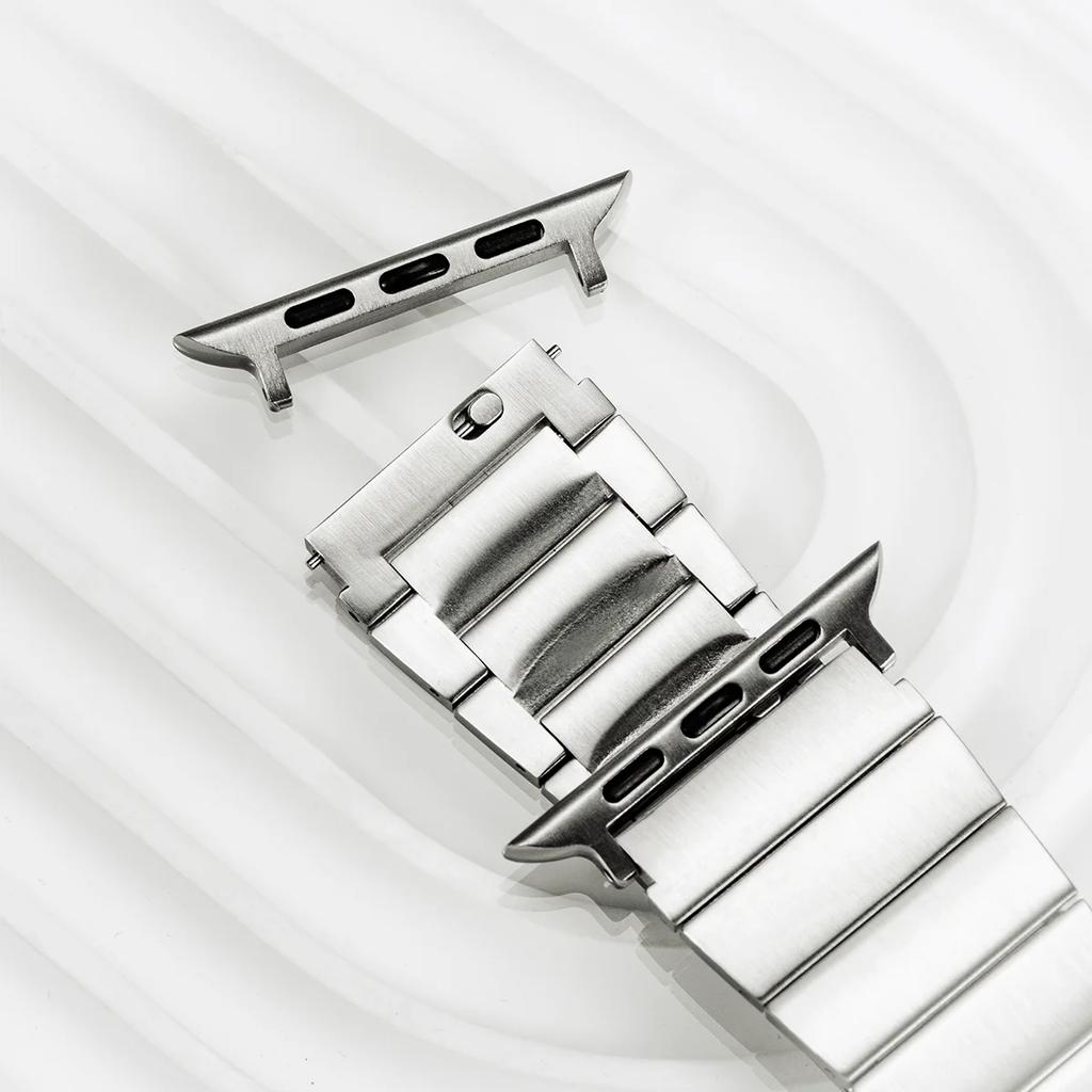 Stainless Steel Band For Apple Watch Ultra 2 49mm 10 46mm 9 8 7 SE 6 Man Strap for iWatch 45mm 41 42 44mm Metal Bracelet Correas