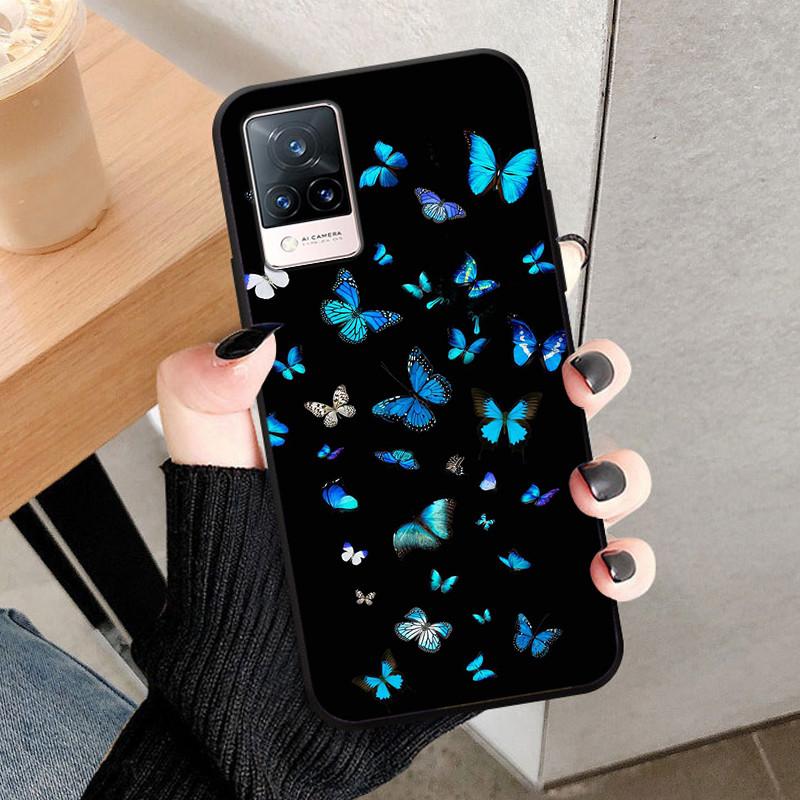 For Vivo V21 5G Case V2050 Silicone Soft Protective TPU Funda Cases for Vivo V21 4G Back Cover Bumper for VivoV21 V 21 5G V21E