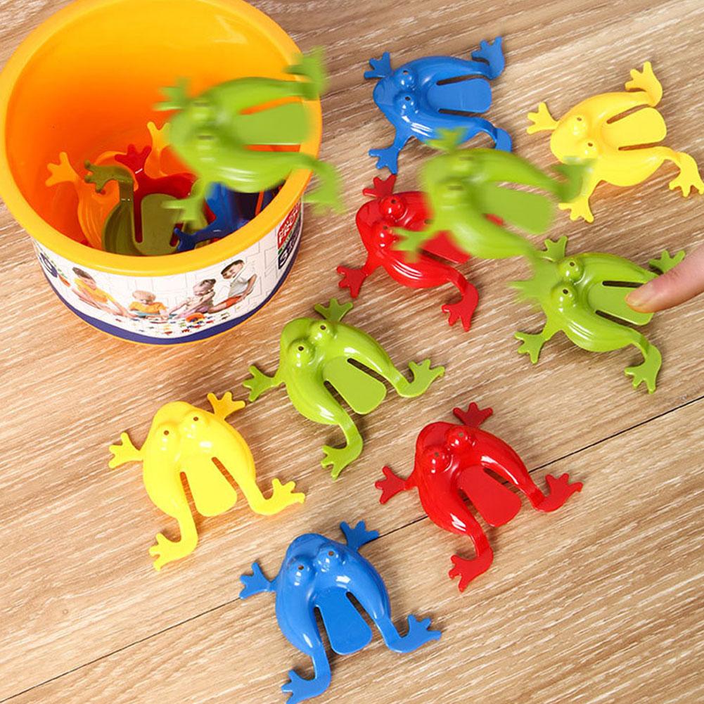 Jumping Frog Toys Mixed Color Bounce Fidget Toys Antistress Relieve Novelty Family Game Children Party Toys