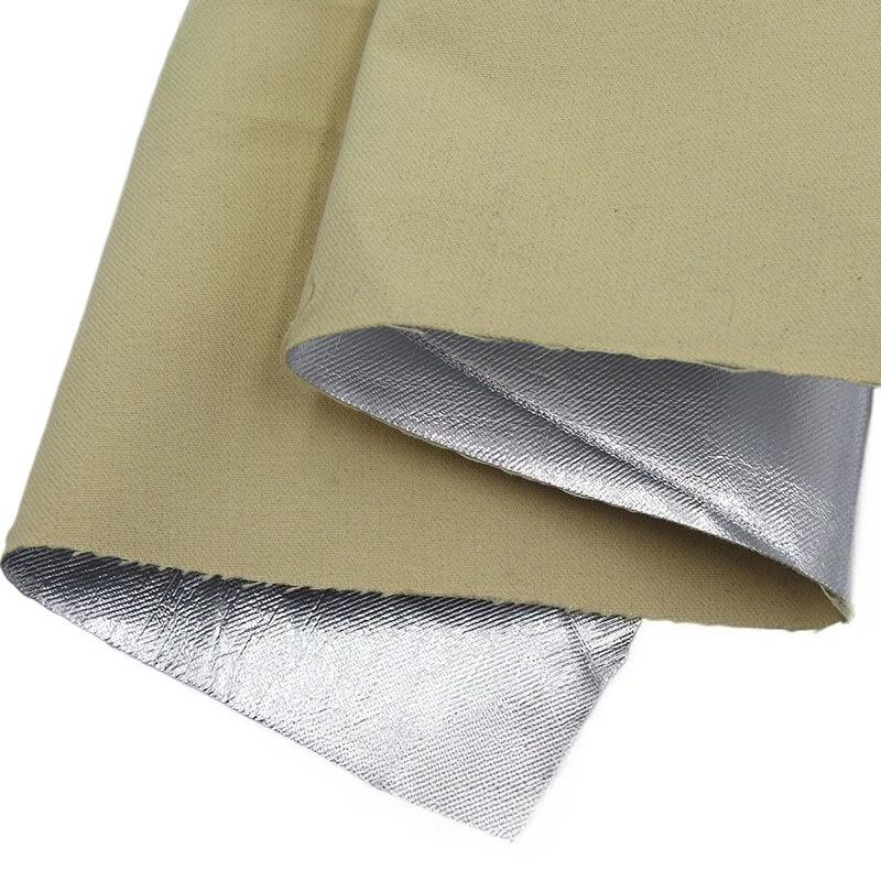 50cm/100cm 260g Aramid Aluminum Foil Fabric 1414 Aramid Kevlar Fiber Fabric for DIY Sewing Clothing 150cm Width