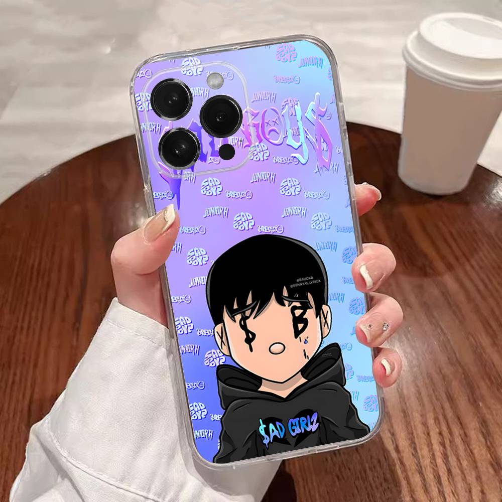 J-Junior H Sad Girl Transport Phone Case For iPhone 17,16,15,14,13,12,11,Pro,XS,Max,XR,Plus,E,SE4,Mini Shockproof Soft Cover