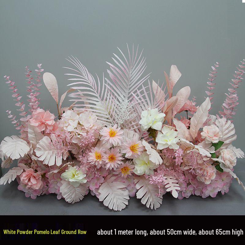 Artificial Wedding Aisle Flower Row: Table & Stage Decoration Simulation Flowers