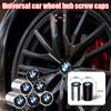 For BMW M X1 X3 For BMW M E46 E90 E60 4Pcs Rigid Metal Wheel Tire Valve Stem Caps Dust Cylinder Covers Hexagonal  Car Exterior Tuning Accessory CUY1