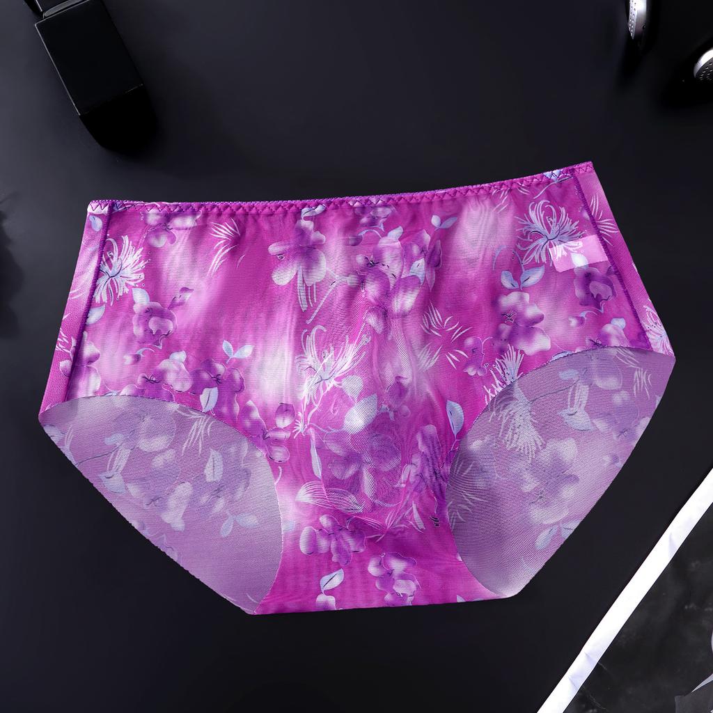 Men Ultra Thin Floral Mesh Briefs See Through Sissy Pouch Panties Male Soft Breathable Underwear Cuecas Women Panties For Men