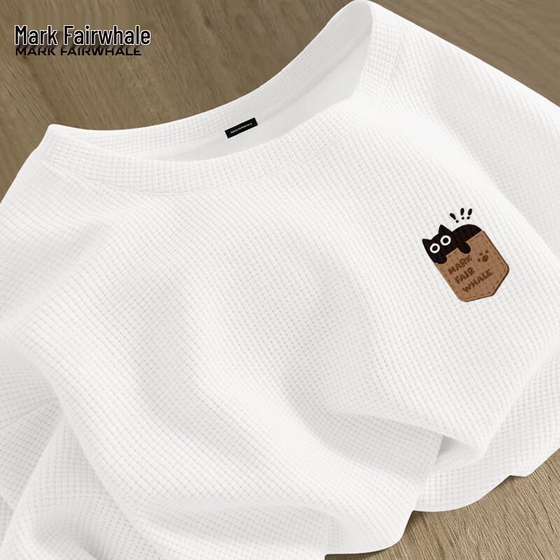 

Mark Fairwhale Men s Waffle Knit Pocket Cat T-Shirt 2XL