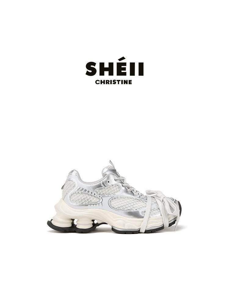 

Версия из коровьей кожи~ Такие же, как у Су Иньинь, немецкие тренировочные кроссовки с увеличением высоты на 7 см, сетчатые дышащие повседневные спортивные кроссовки на толстой подошве, женские кроссовки для папы 40