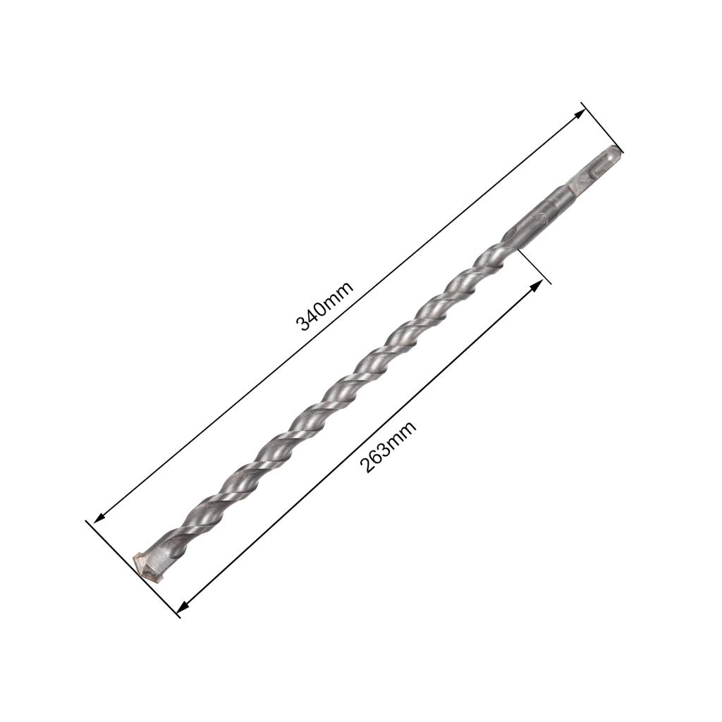 12/14/16/20/22mm Carbide-Tipped Drill Bits Concrete Drilling Rotary Hammer Hollow Square Shank Drill Bit