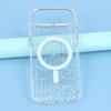 For iPhone Air Case Compatible with MagSafe IMD Glitter Glacier Texture TPU PC Phone Back Cover