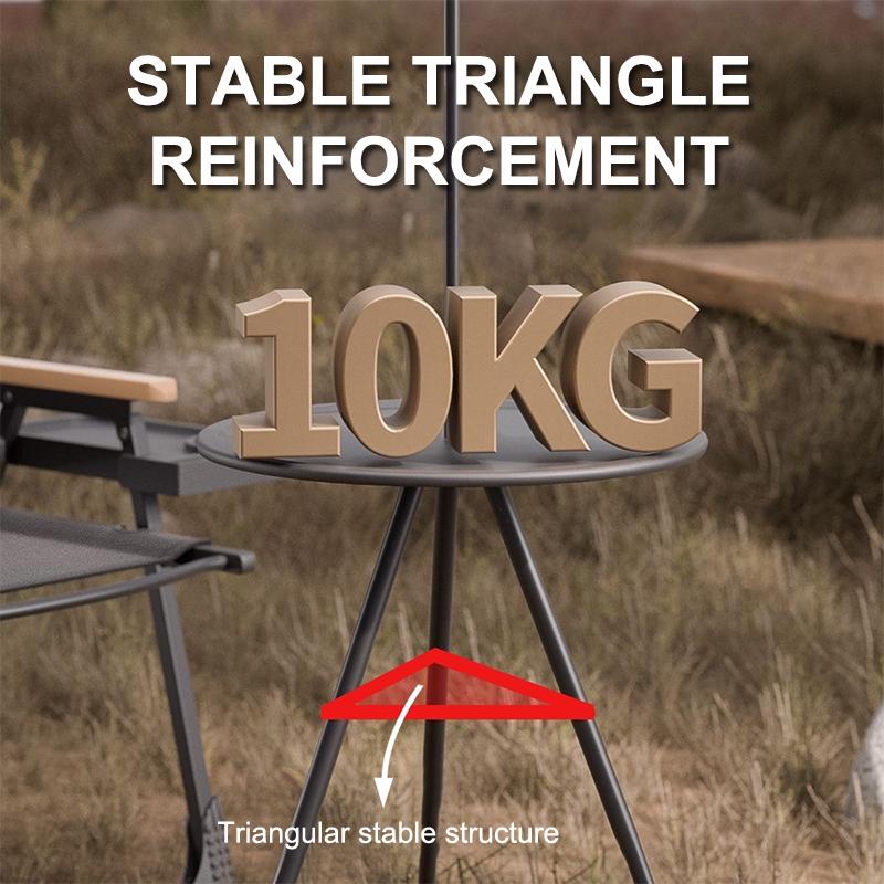 Outdoor Camping Table With/Without Lamp Stand Adjustable Telescopic Dining Table Abs + Steel Pipe For Camping Bbq Picnics