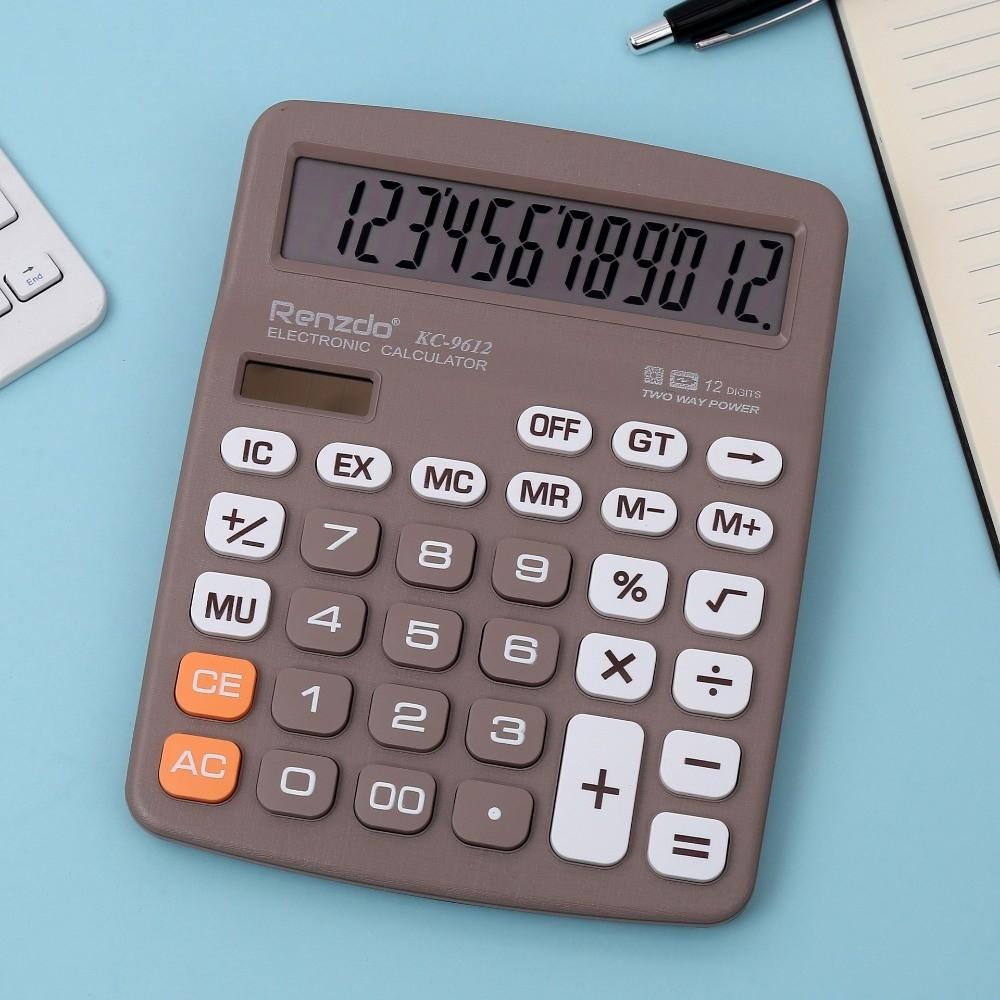 Dual Power Supply Solar Calculator 12 Digits Scientific Calculator  Office School Supplies