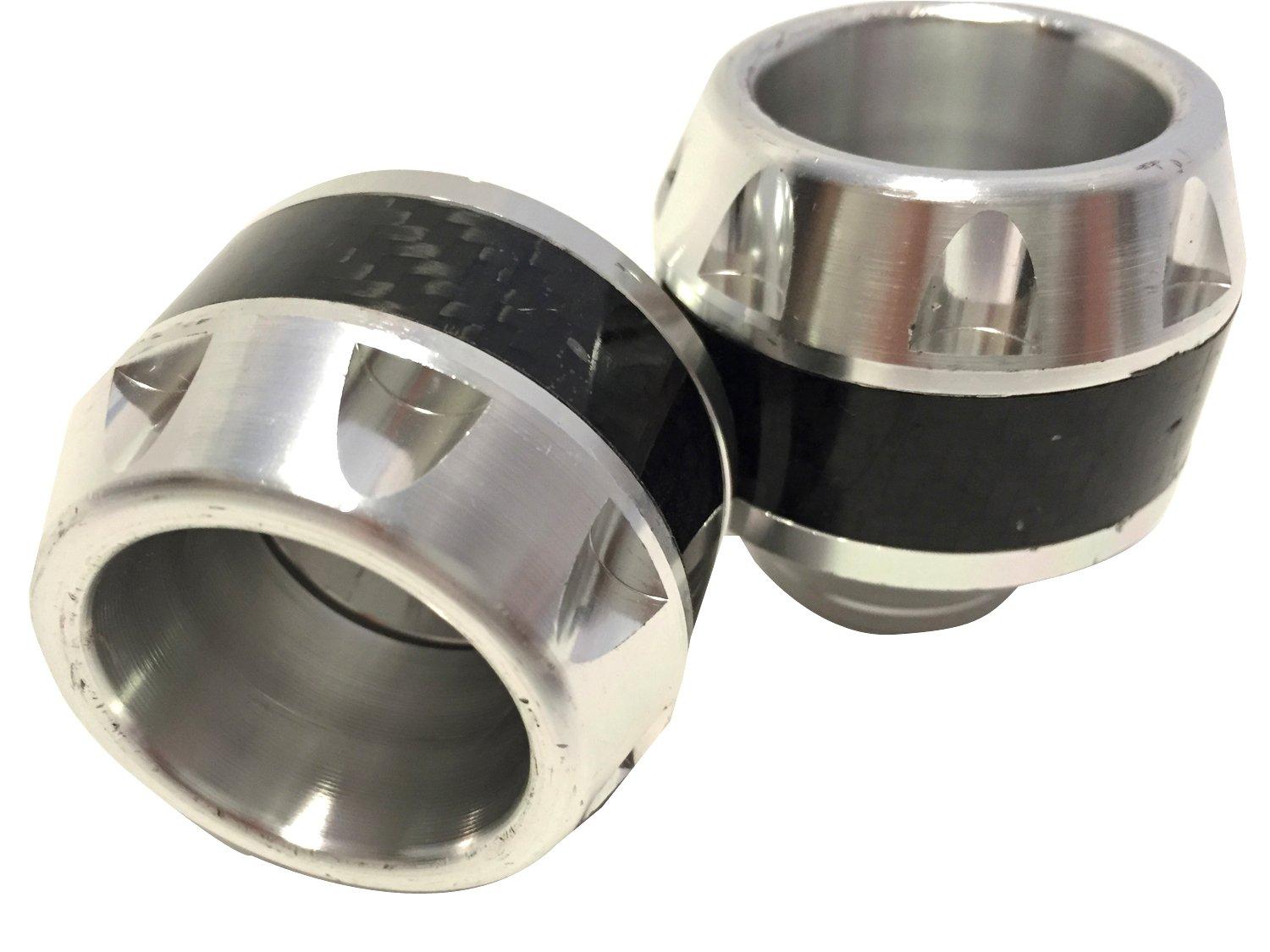 nakira Защитные слайдеры оси, слайдеры рамы, защита двигателя, Универсальный набор из 2 шт. (Серебряный)